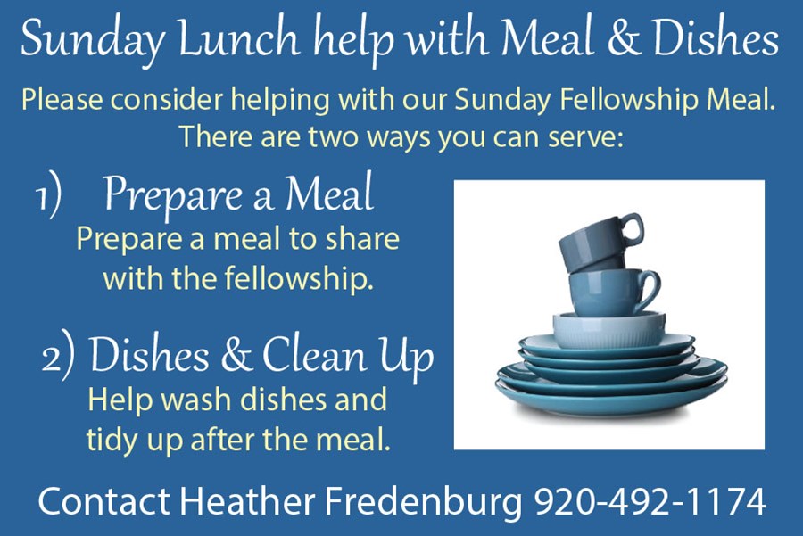 Fellowship Meal SignUp